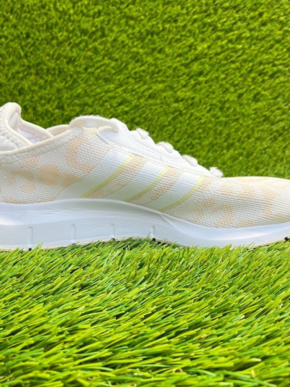 adidas Women’s White and Light Gold Athletic Sneakers - Picture 4 of 10